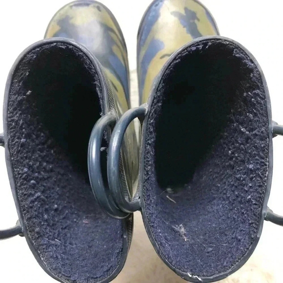Camo Dinosaur  Rain Boots Size 10 - Picture 10 of 16